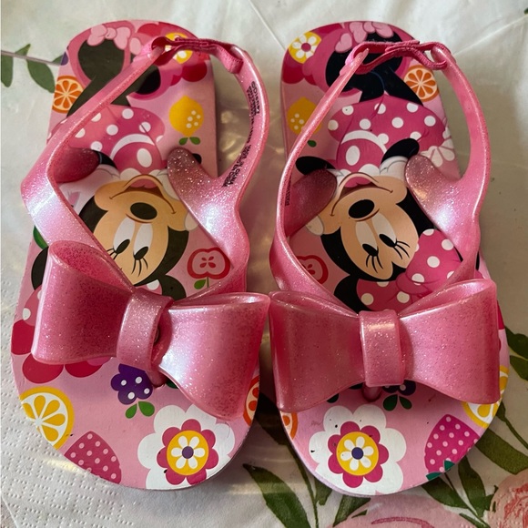 Disney Minnie Mouse Girls Flip Flops - Picture 6 of 7